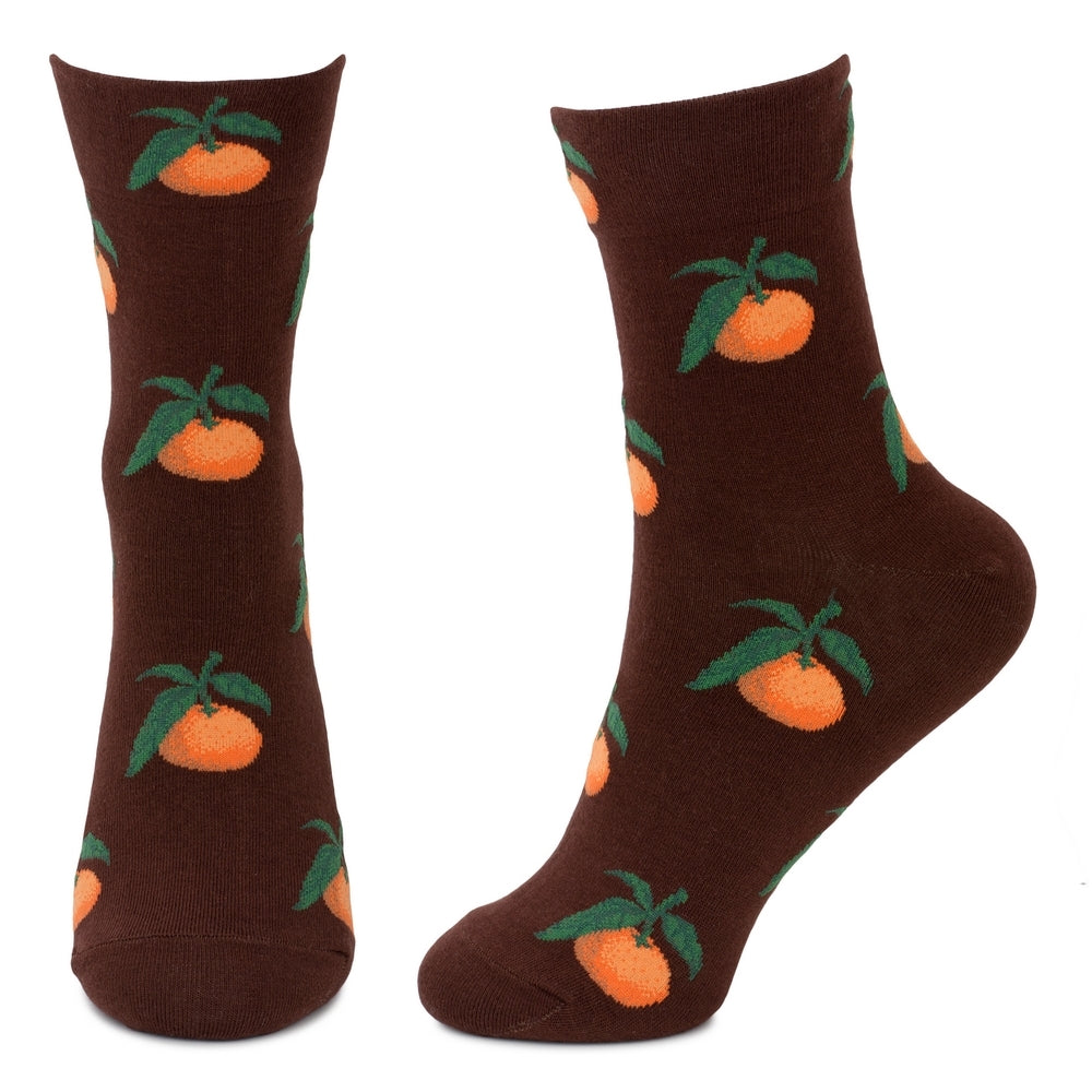 Ladies Classic Orange Brown Socks