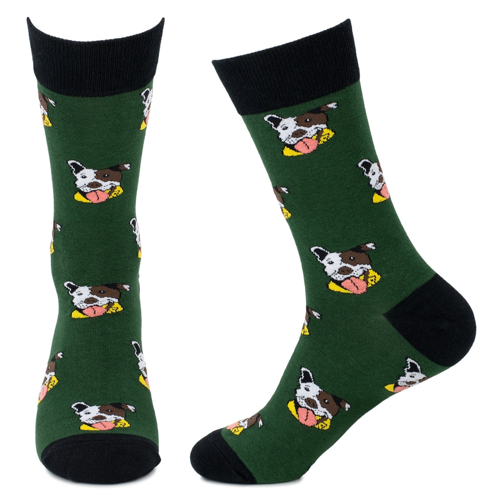 Men's Loyal Pooch Green Socks