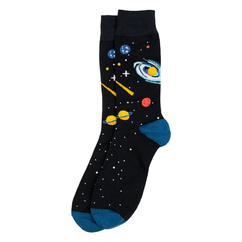 Gents Outer Space Black Socks