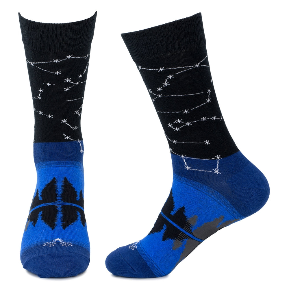 Gents Star Constellation Blue Socks