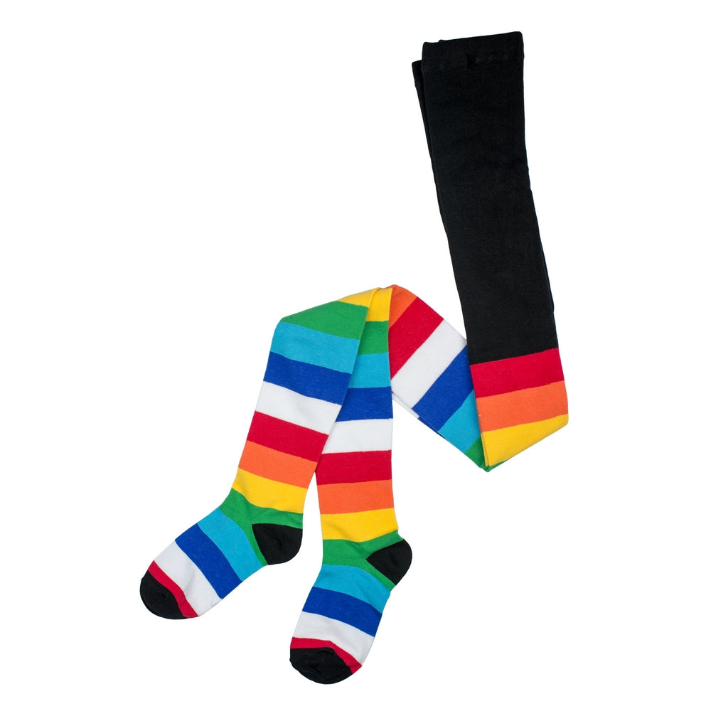 Ladies Wide Stripe Rainbow Tights