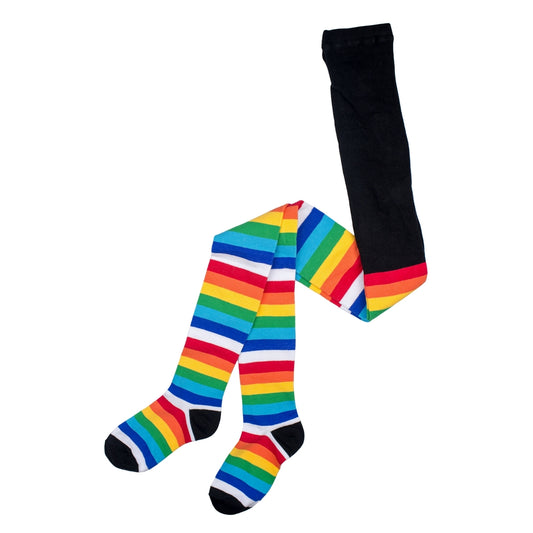 Ladies Narrow Stripe Rainbow Tights