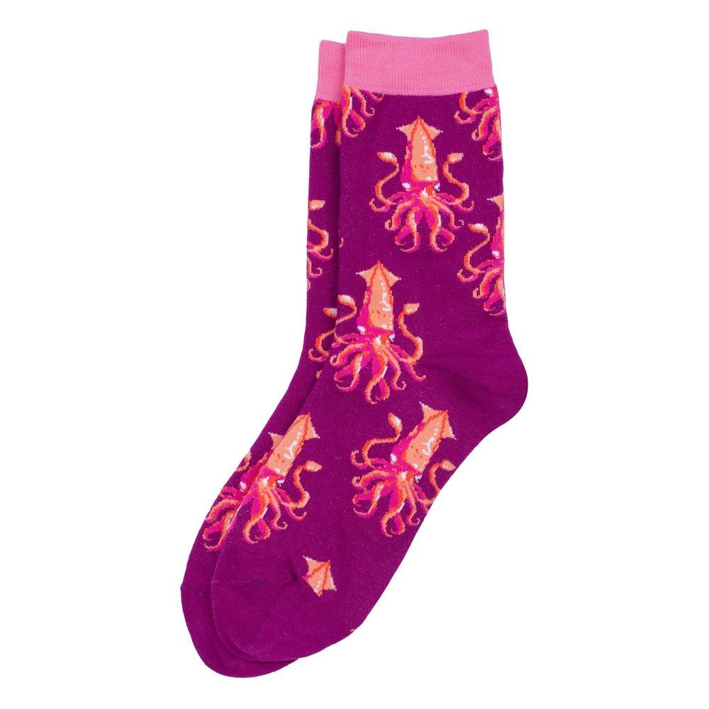 Ladies Squid Pink Socks