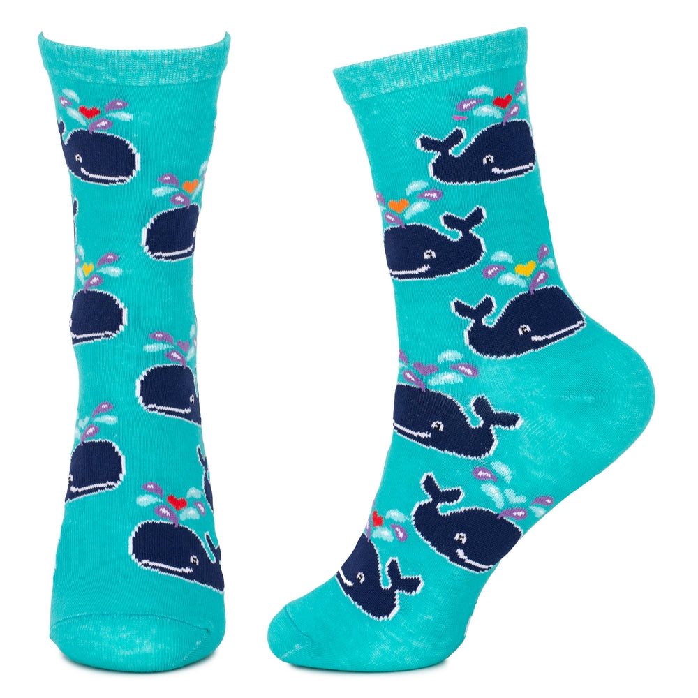 Ladies Jolly Whale Blue Socks