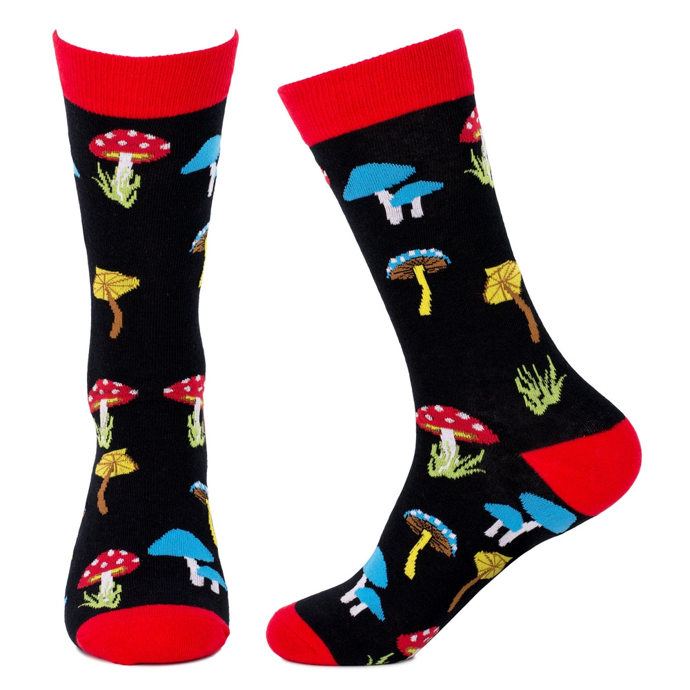 Gents Fantastic Fungi Black Socks