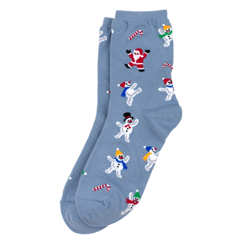 Ladies Christmas Party Socks – Blue