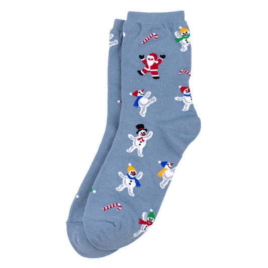 Ladies Christmas Party Socks – Blue