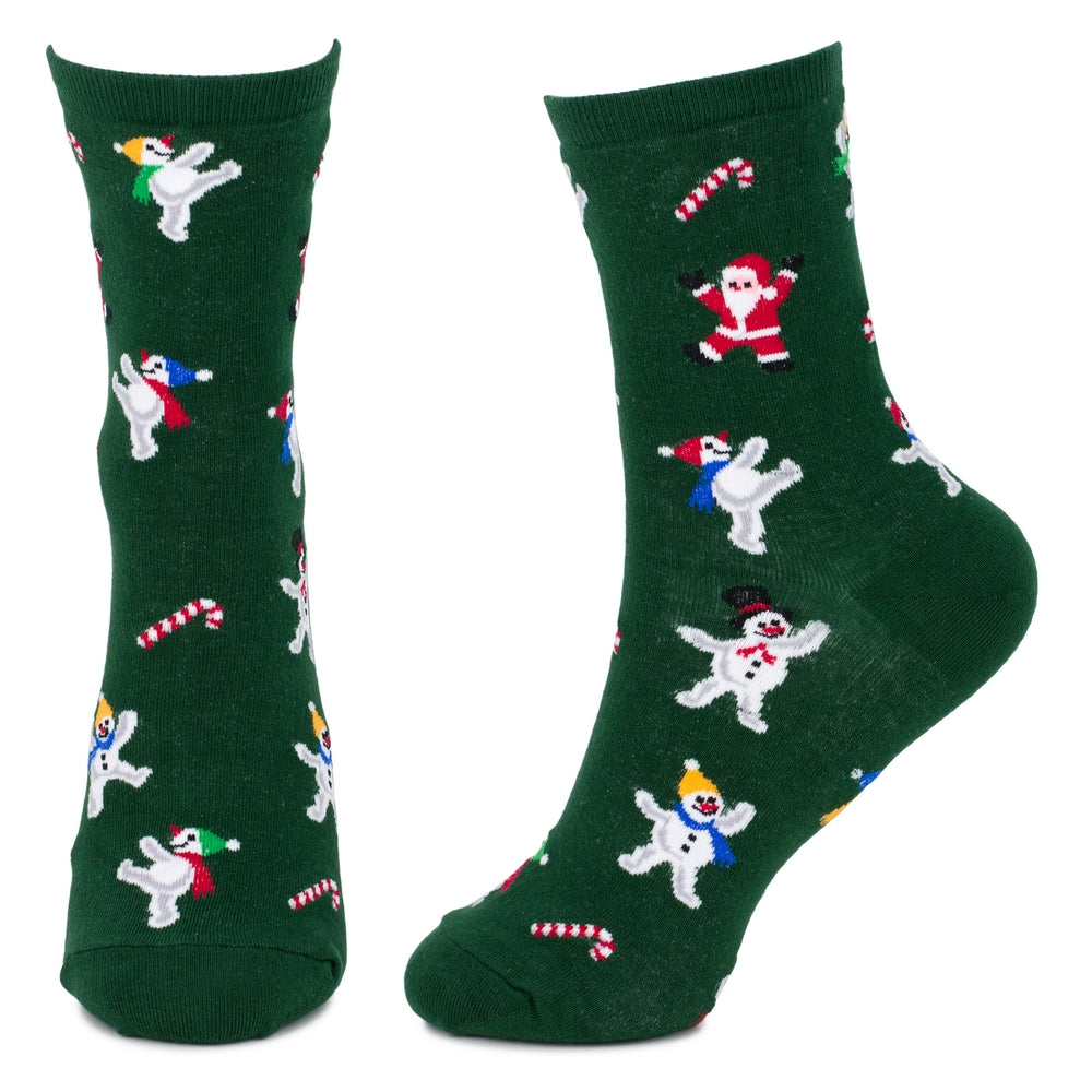 Ladies Christmas Party Socks – Green