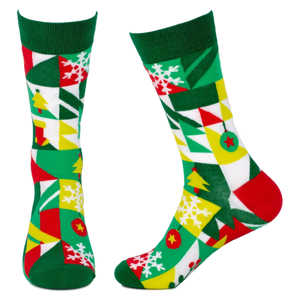Men's Nordic Print Christmas Socks – Multicoloured