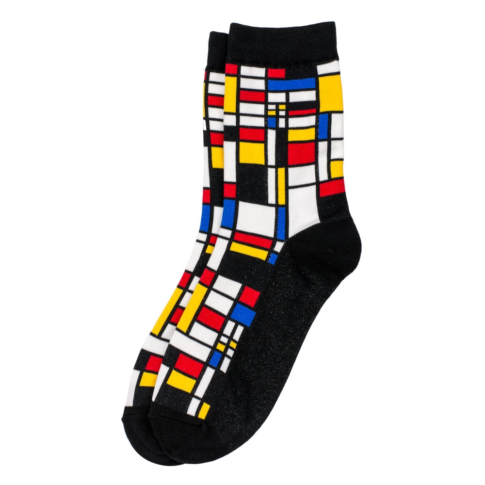 Ladies Mondri Stain Glass Black Socks