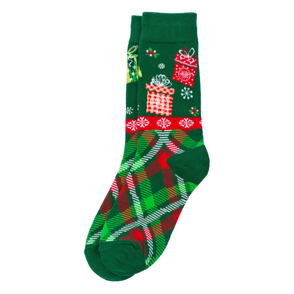 Ladies Tartan Presents Socks – Green