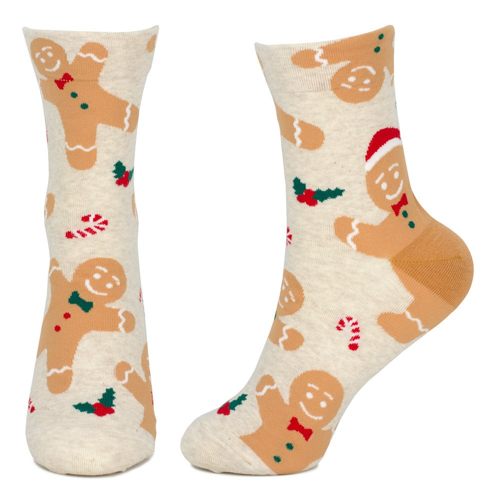 Ladies Gingerbread Heel Socks – Beige