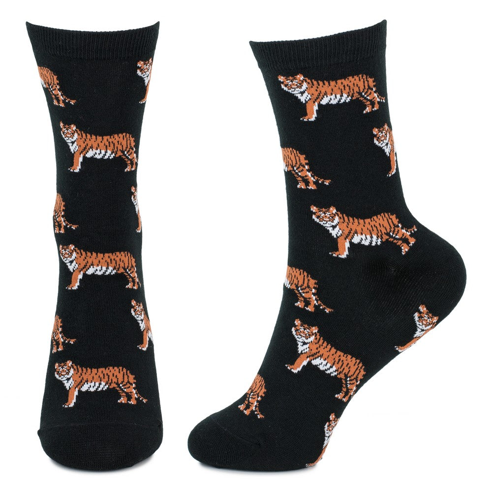 Ladies Tiger Prowl Black Socks