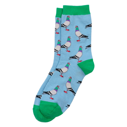 Ladies pigeon blue socks made of Cotton & Spandex