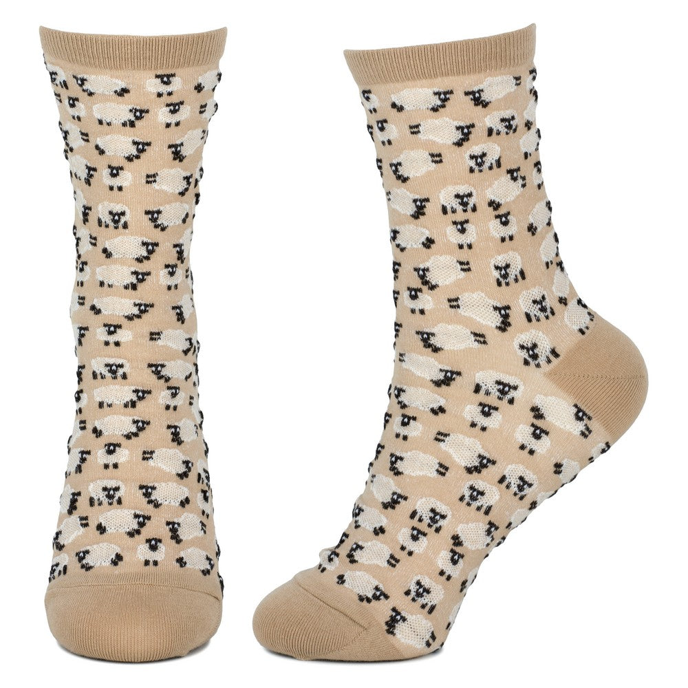Ladies Sheep Flock Beige Socks