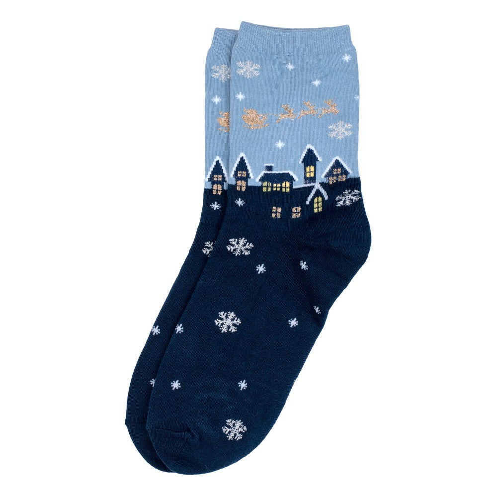 Ladies Holy Night Socks – Blue
