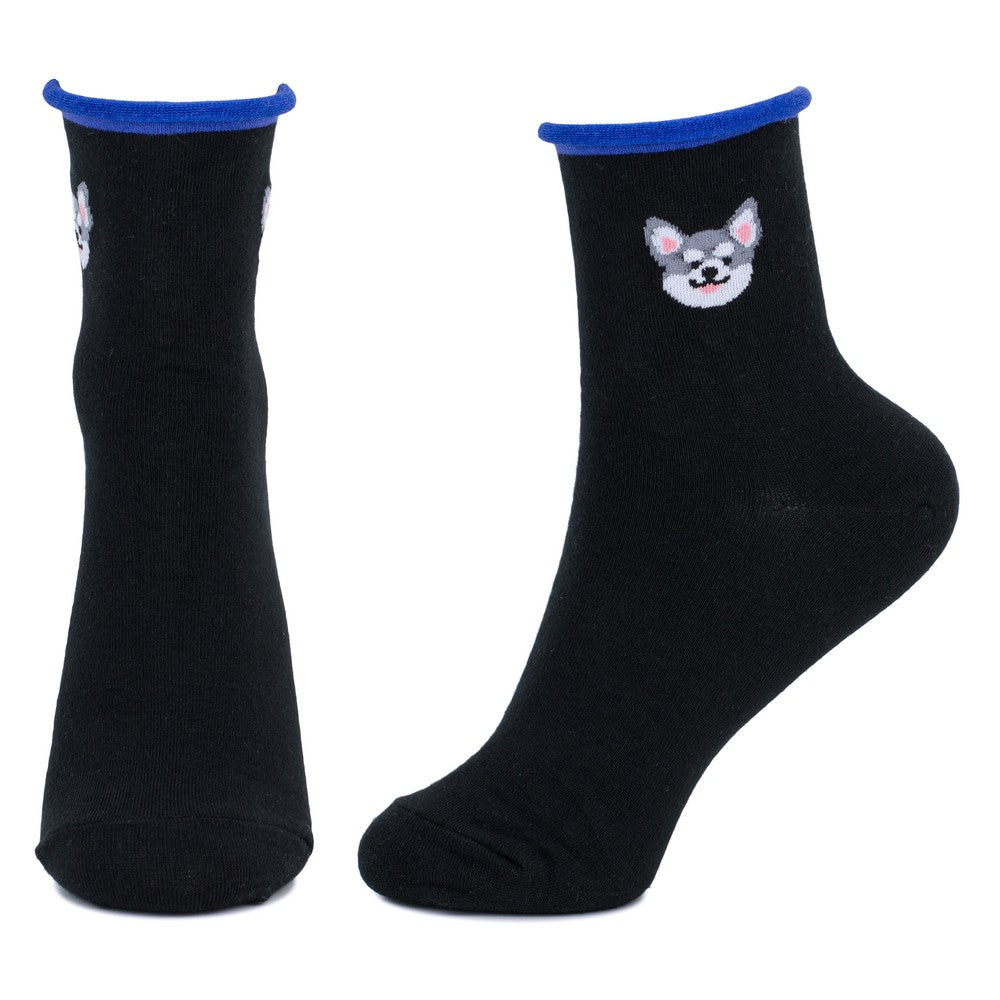 Ladies Man's Best Friend Black Socks