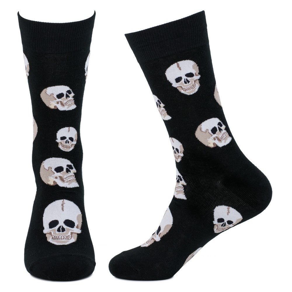 Mens Skull Socks – Black